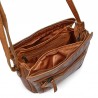 Petit sac Gianni CONTI multipoches 4203379 marron ouvert Petit sac Gianni CONTI multipoches 4203379 marron ouvert