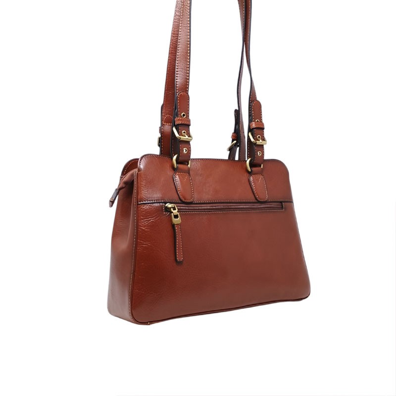 Sac épaule long KATANA marron dos 82366