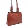Sac épaule long KATANA marron face Sac épaule long KATANA marron face