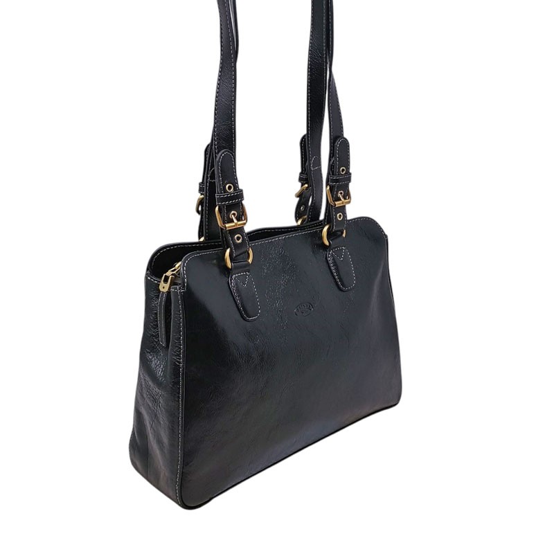 Sac épaule long KATANA noir face 82366