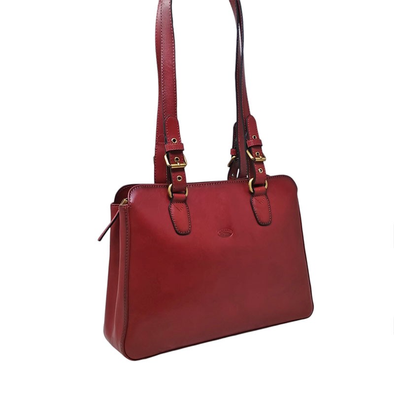 Sac épaule long KATANA rouge face