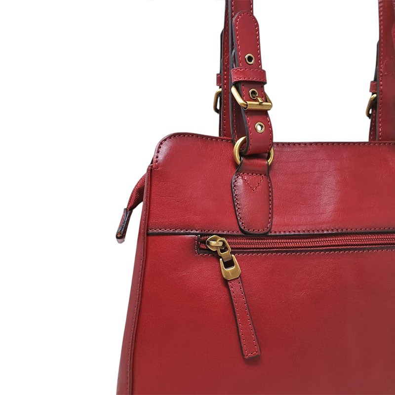 Sac épaule long KATANA rouge detail bandoulière 82366