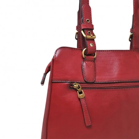Sac épaule long KATANA rouge detail bandoulière 82366 Sac épaule long KATANA rouge detail bandoulière 82366