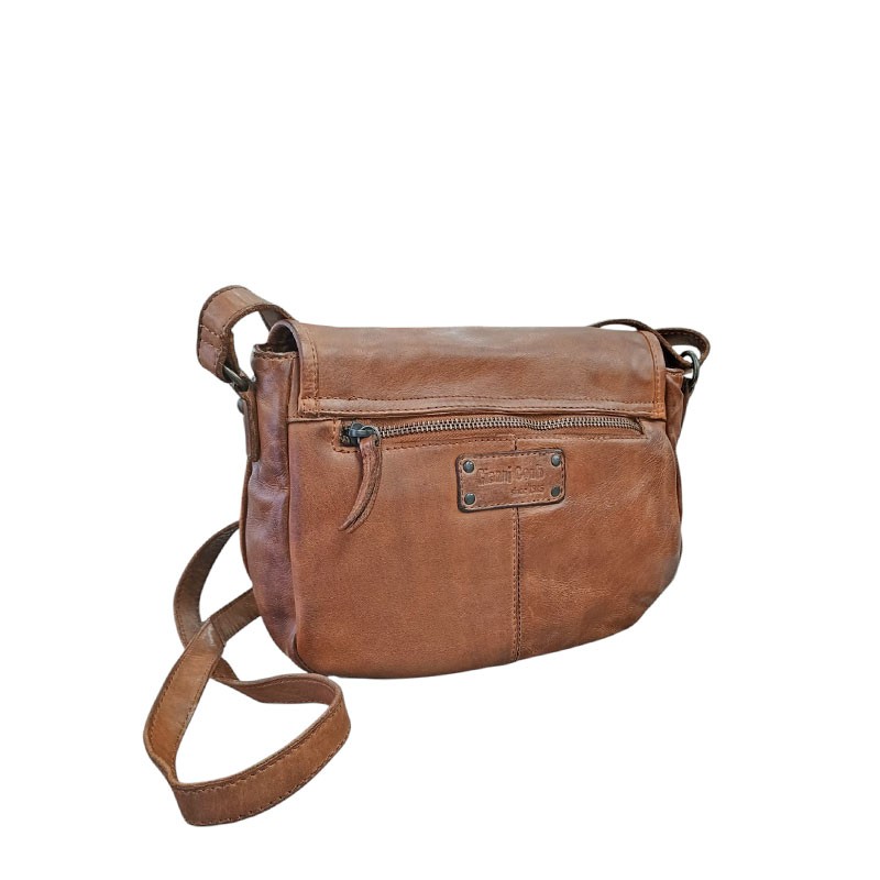 Besace à rabat GIANNI CONTI 4203772 marron vue de dos