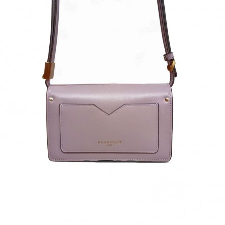 Pourchet sac ANjou petit taille lilas dos Pourchet sac ANjou petit taille lilas dos