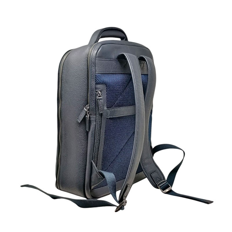 Sac a dos 24h HENON 6986 bleu dos matelassé