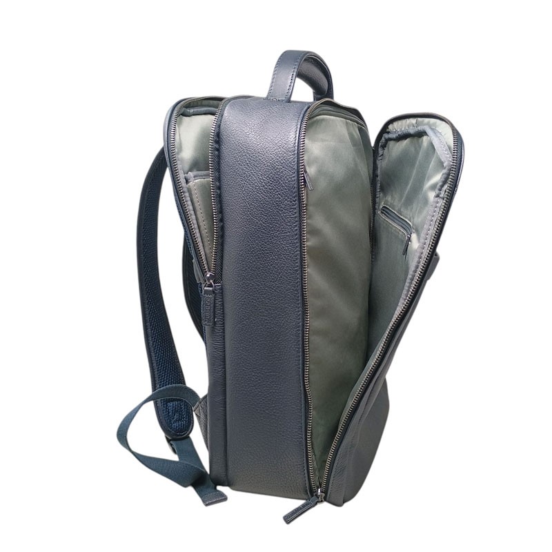 Sac a dos 24h HENON 6986 bleu coté ouvert