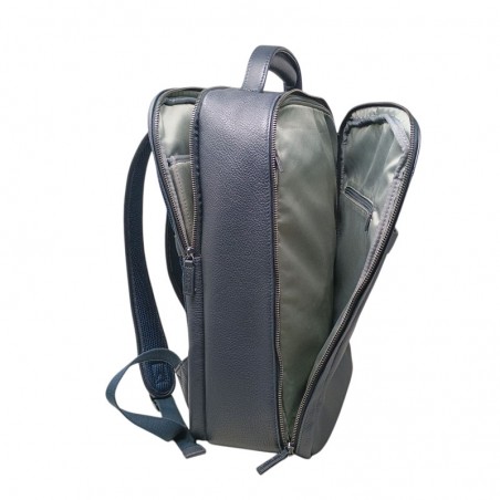 Sac a dos 24h HENON 6986 bleu coté ouvert Sac a dos 24h HENON 6986 bleu coté ouvert