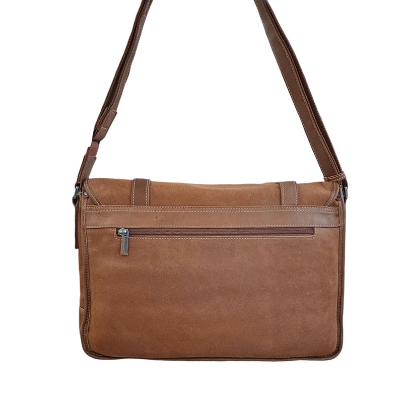 Sac Rabat MARCO grande taille cognac dos