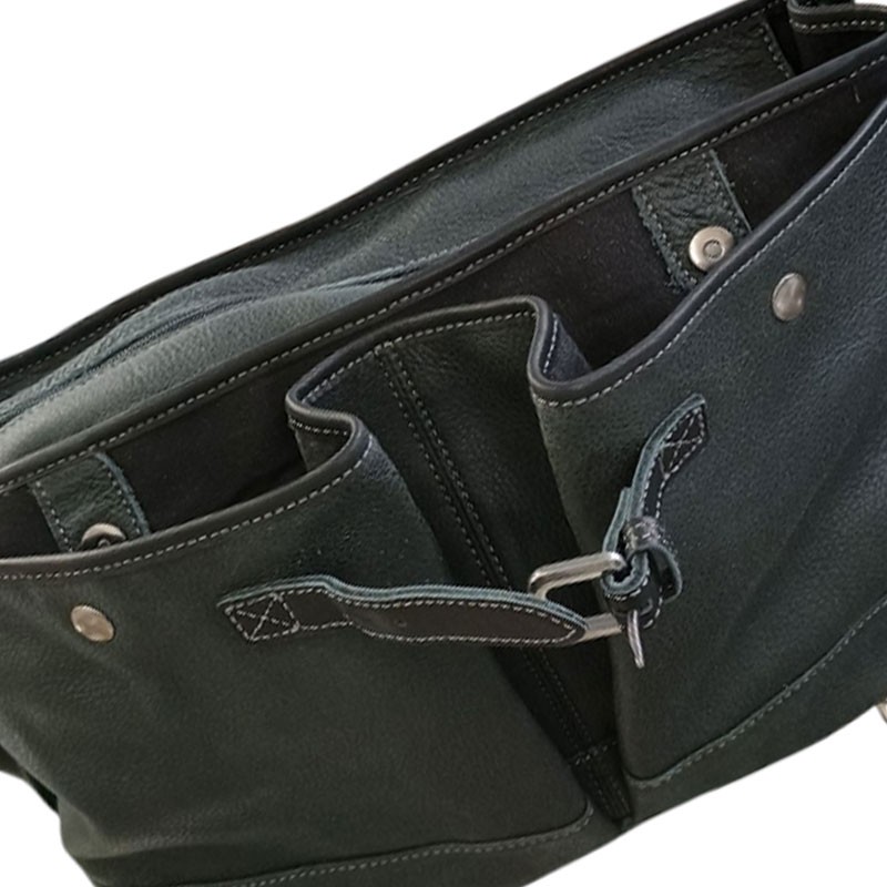 Sac Rabat MARCO grande taille noir detail