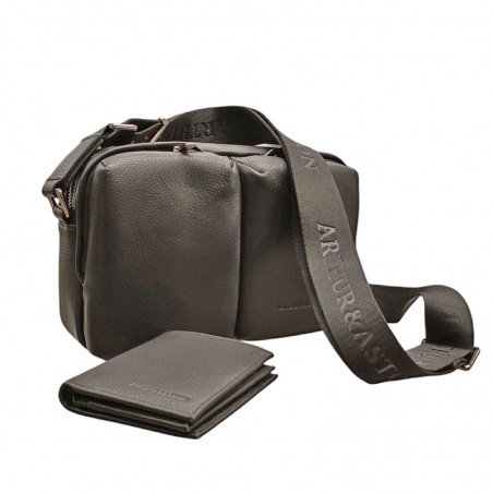 Arthur aston sac reporter 2509-03 duo portefeuille Arthur aston sac reporter 2509-03 duo portefeuille