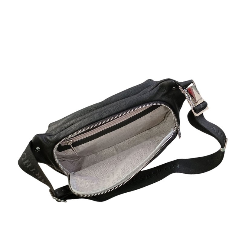 Sac banane Thomas noir poche arrière