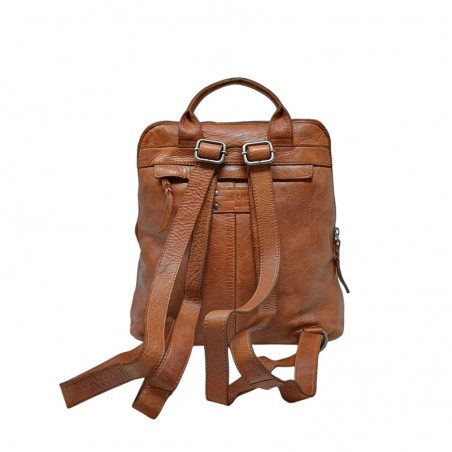 Sac a dos femme cuir CONTI 4216223 marron dos Sac a dos femme cuir CONTI 4216223 marron dos