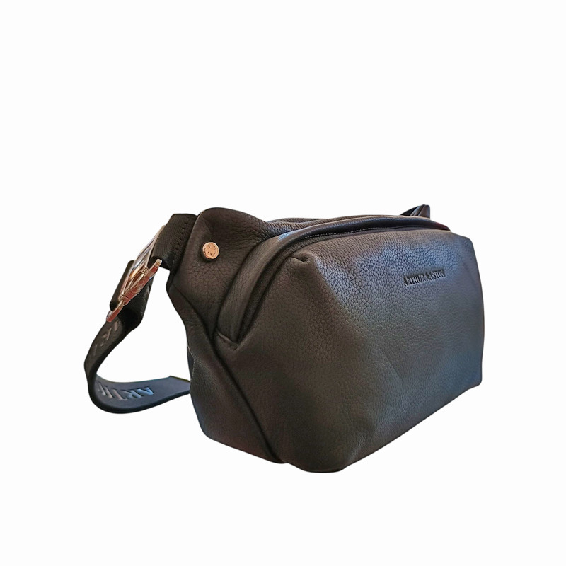 Sac banane Thomas noir  coté