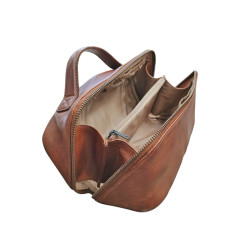 Trousse de toilette BEAR cuir ouvert