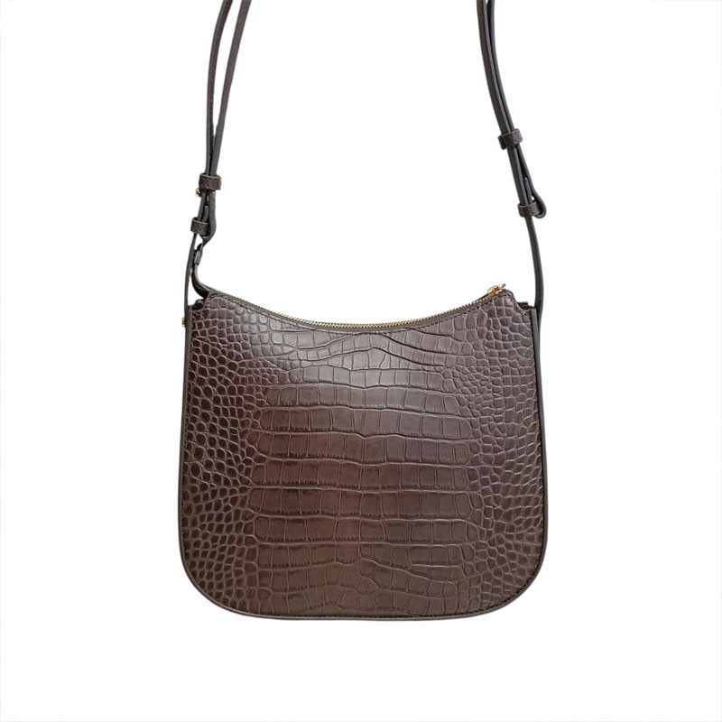 Sac bandoulière POURCHET ligne Bride croco dos