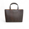 Sac main dame Pourchet Bride croco 25117 dos Sac main dame Pourchet Bride croco 25117 dos