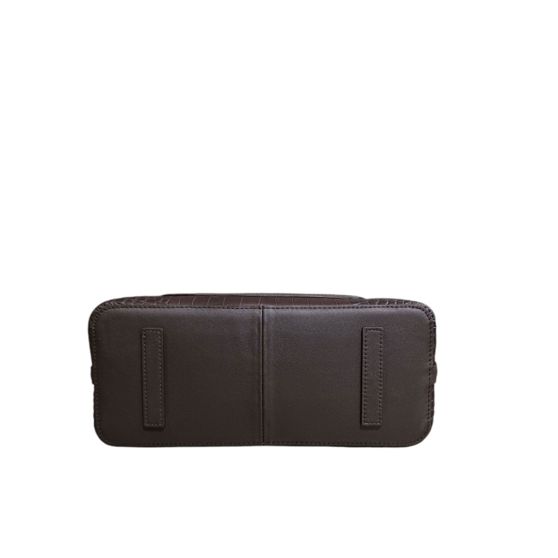 Sac main dame Pourchet Bride croco 25117 fond