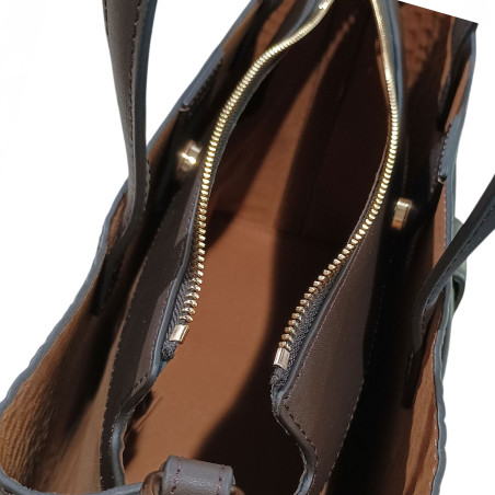 Sac main dame Pourchet Bride croco 25117 detail Sac main dame Pourchet Bride croco 25117 detail