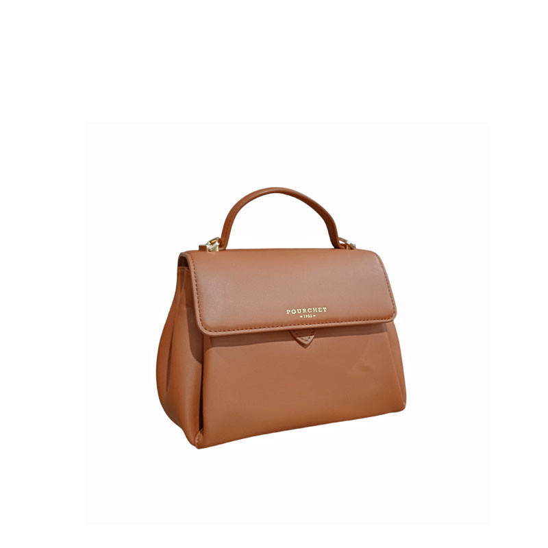 Pourchet sévigné mm 25096 porté main camel