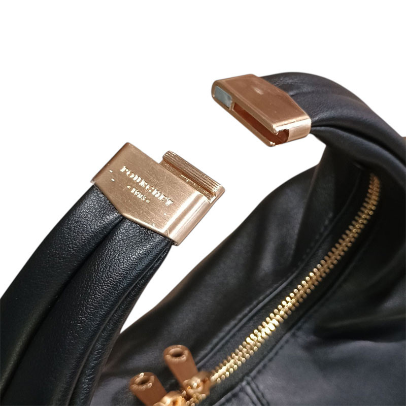 Pourchet petit sac Arche Noir dessous fermoir