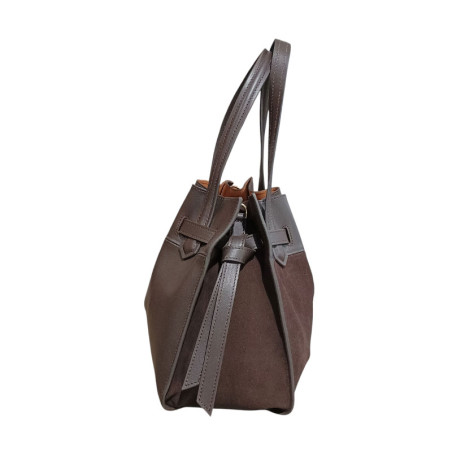 GRAND SAC BLOSOOM Pourchet marron coté