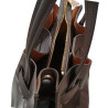 GRAND SAC BLOSOOM Pourchet marron ouvert GRAND SAC BLOSOOM Pourchet marron ouvert