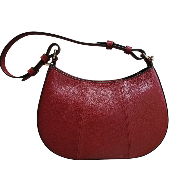 Petit sac demi lune Le Tanneur jet1050 dos rouge revolution