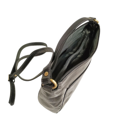Petit sac travers KATANA 82361 noir ouvert Petit sac travers KATANA 82361 noir ouvert