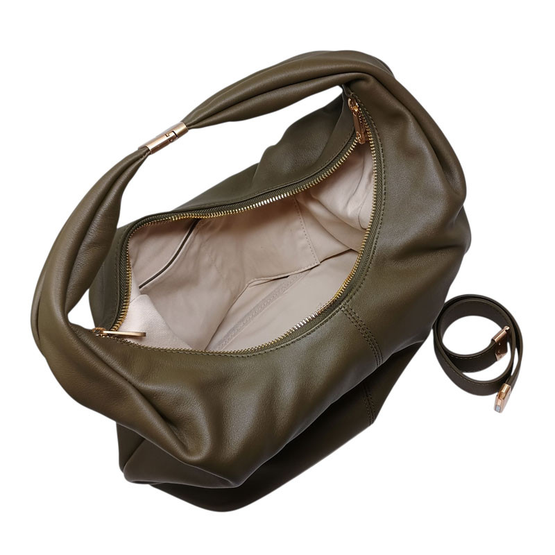 Sac Pourchet arche kaki ouvert souple 25082