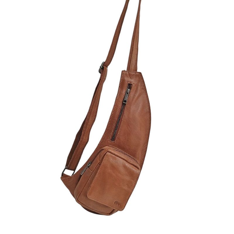 Bear design Sac Body bag 1817 cognac face2