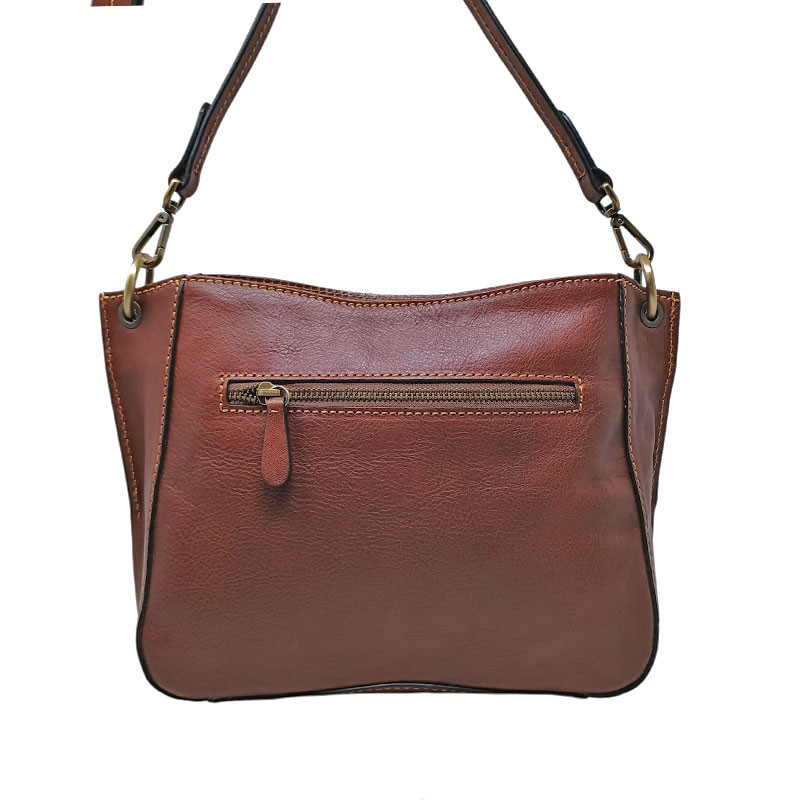 Gianni Conti sac épaule marron vue de dos