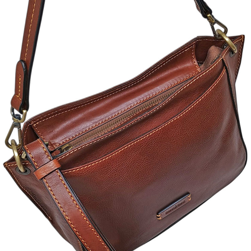 Gianni Conti sac épaule marron vue du dessus
