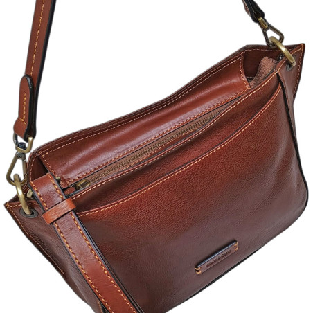 Gianni Conti sac épaule marron vue du dessus Gianni Conti sac épaule marron vue du dessus