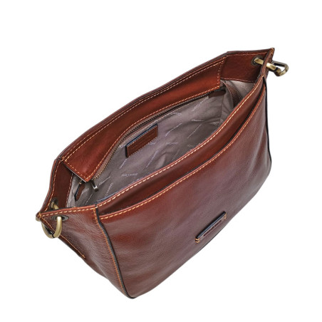 Gianni Conti sac épaule marron vue ouvert Gianni Conti sac épaule marron vue ouvert