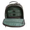 Marta Ponti sac à dos business noir vue ouvert de face Marta Ponti sac à dos business noir vue ouvert de face