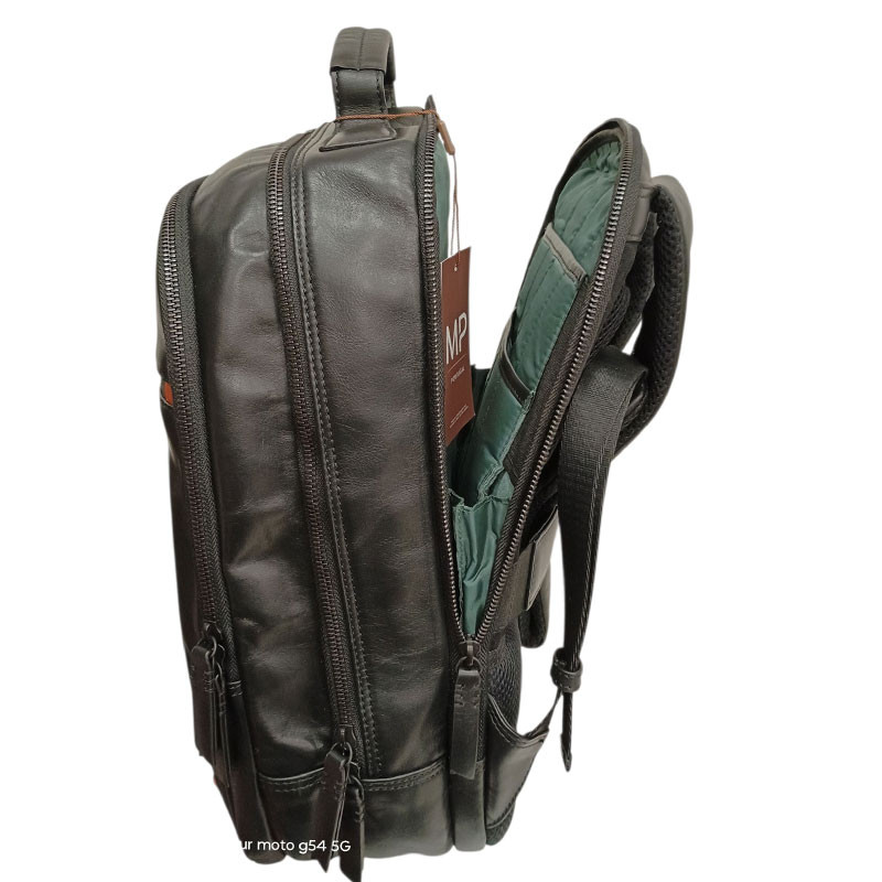 Marta Ponti sac à dos business noir vue de côté