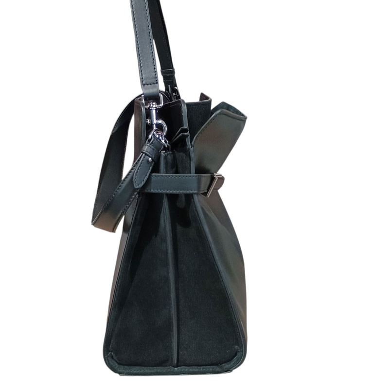 Sac XL le tanneur Emilie noir coté