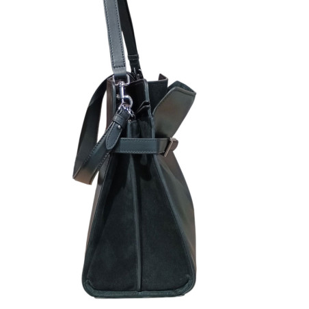 Sac XL le tanneur Emilie noir coté Sac XL le tanneur Emilie noir coté