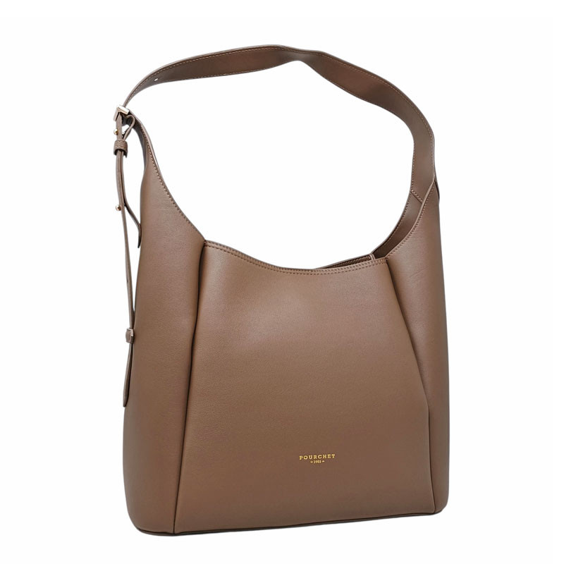 Besace Pourchet taupe face 25095