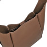 Besace Pourchet taupe detail Besace Pourchet taupe detail