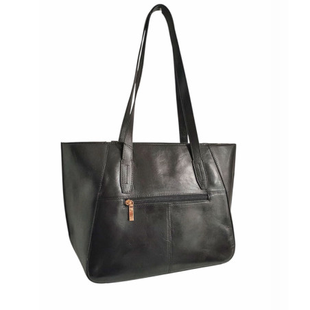 mar8106230 Sac shopping noir dos