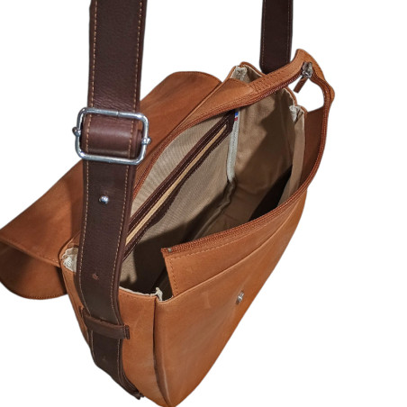 Sac fanny made in France naturel interieur