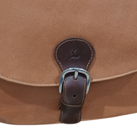 Sac fanny made in France naturel détail patte