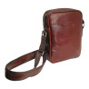 G. HENON Sac homme bandoulière VERONE 2253 marron foncé