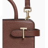 Le TANNEUR Emilie 1606 Sac poignée EBENE détail
