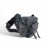 KAT81681 Grand sac banane homme en cuir marine coté