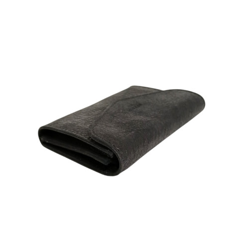 Petit porte monnaie Dame FRANDI glitter noir plat 59295
