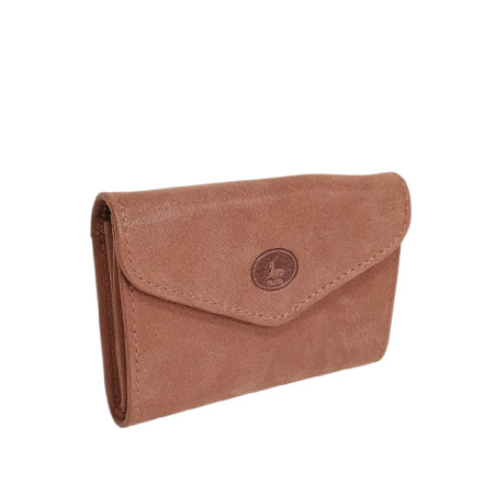 Petit porte monnaie Dame FRANDI glitter marron face