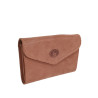 Petit porte monnaie Dame FRANDI glitter marron face